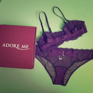 🖤Bra and panty set🖤 with free blanket